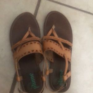 Tan sandals with details